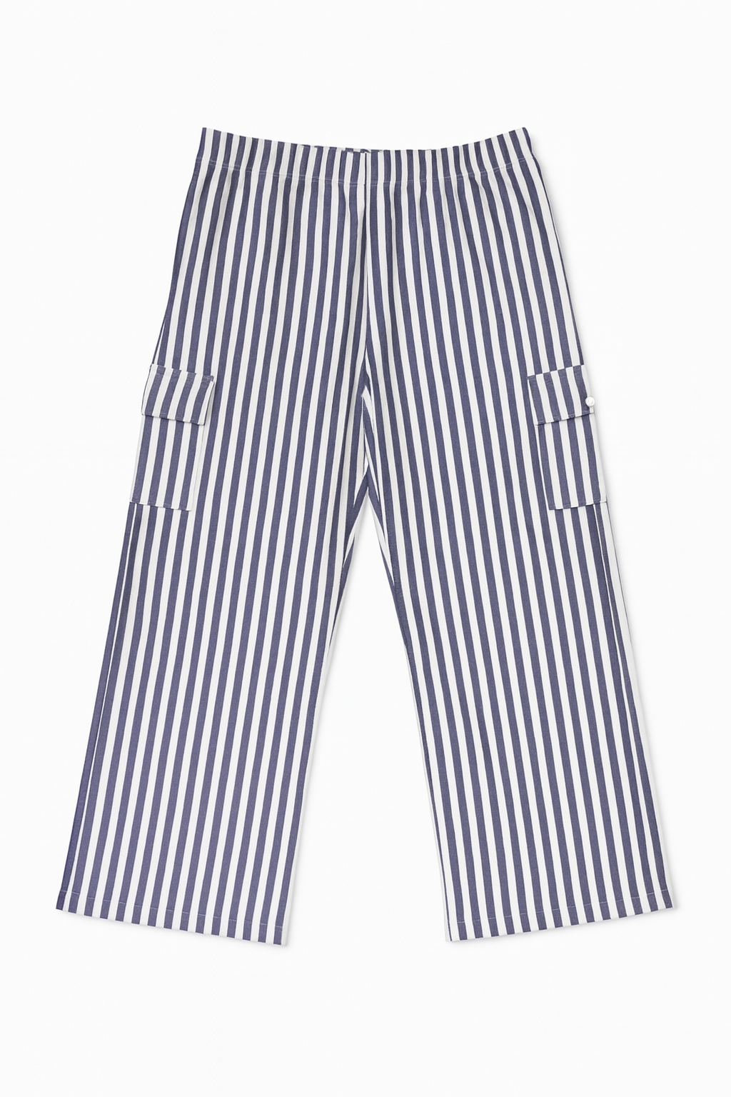 Blue Stripe Cotton Trousers