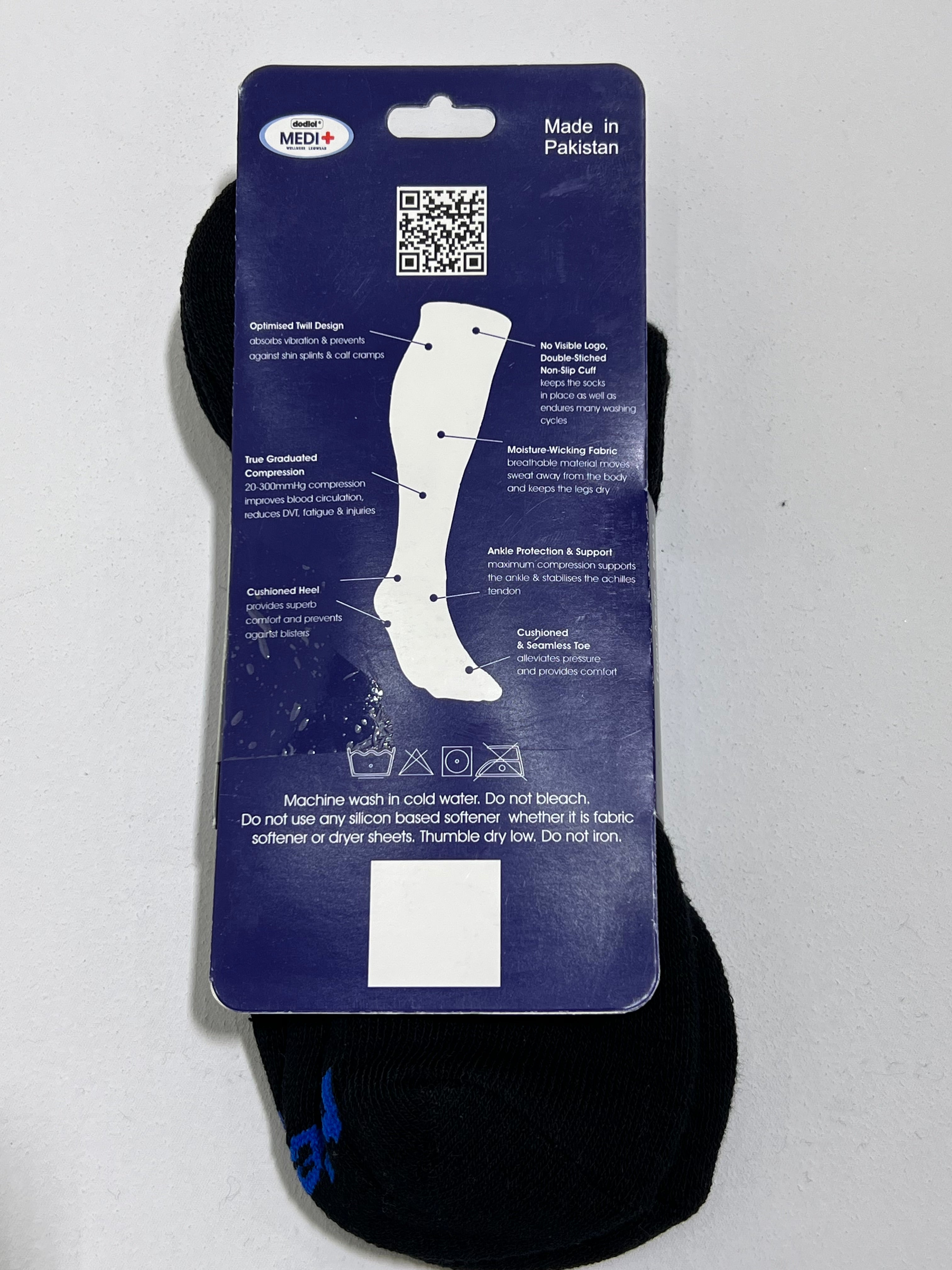 Dodici Medi Black Socks