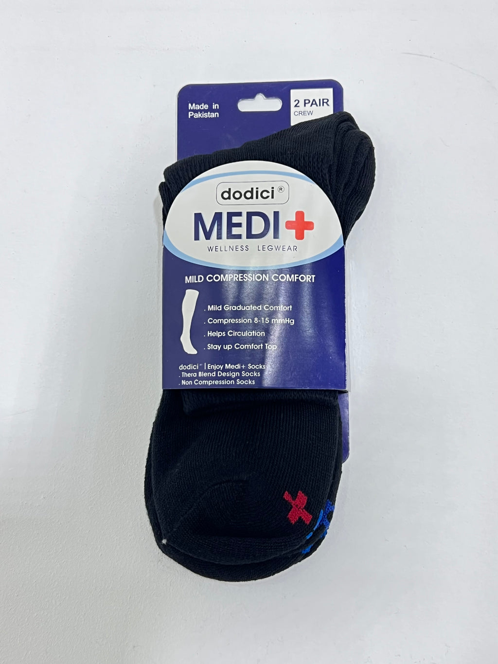 Dodici Medi Black Socks